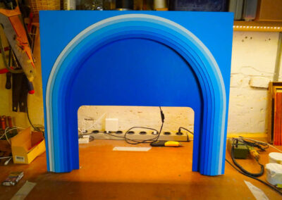 Proscenie malet før montage af pegasus