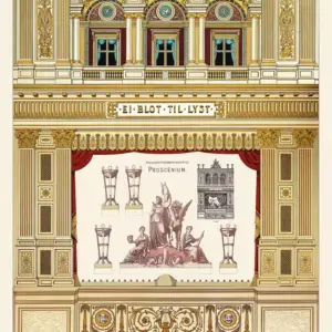 D-teater, ark 1 Proscenium - Det kgl. Teater med loggia